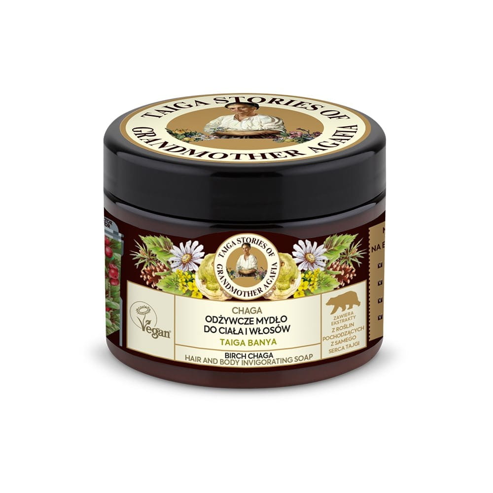 Pflegende Körper- und Haarseife Chaga 300 ml - Biolaboratorium