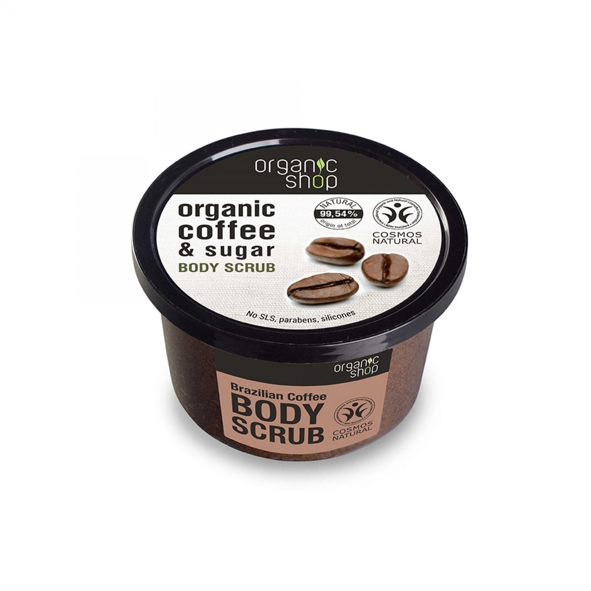 Körperpeeling mit brasilianischem Kaffee 250 ml - Biolaboratorium