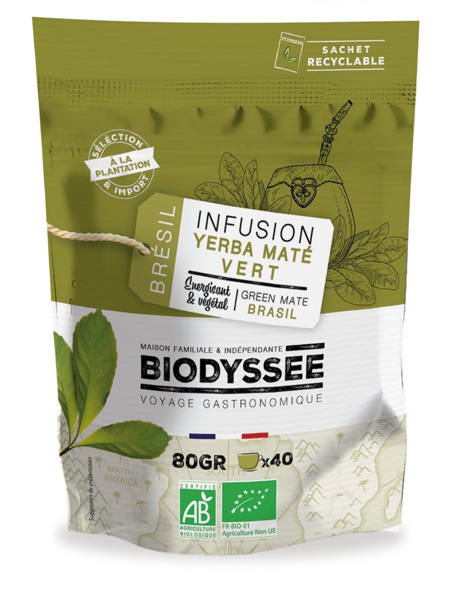 Yerba Mate grüner Tee 80g ECO BIODYSSEE - Biolaboratorium