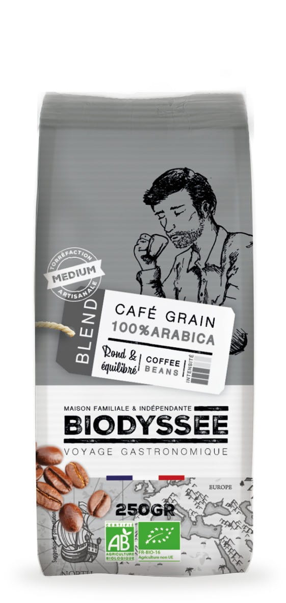 Kaffee 100% Arabica-Bohnen 250g ECO BIODYSSEE - Biolaboratorium