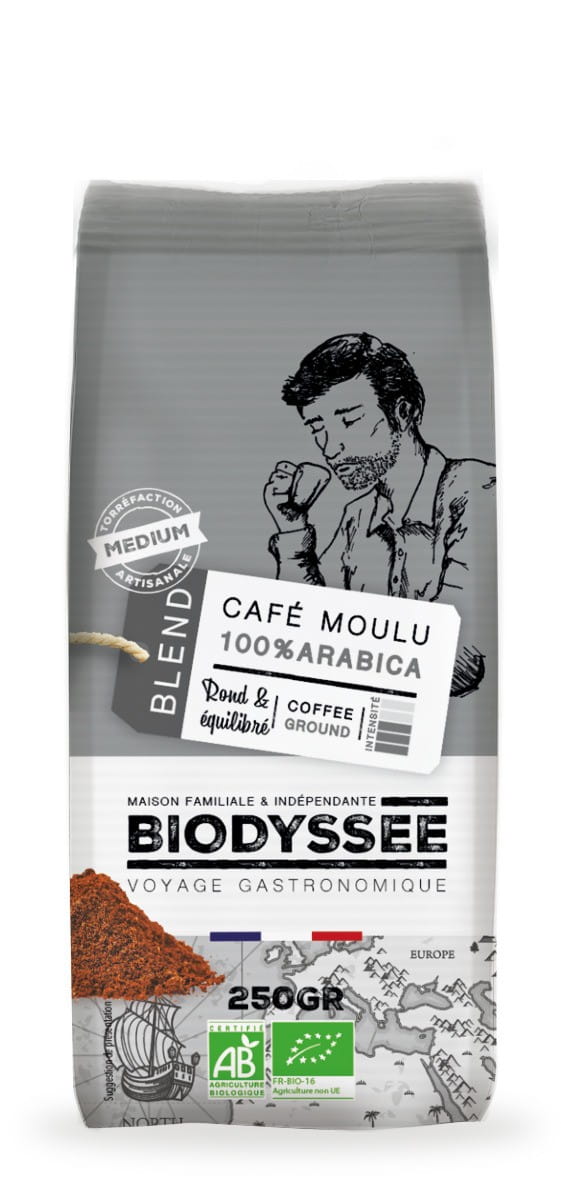 Gemahlener Kaffee 100% Arabica 250g ECO BIODYSSEE - Biolaboratorium