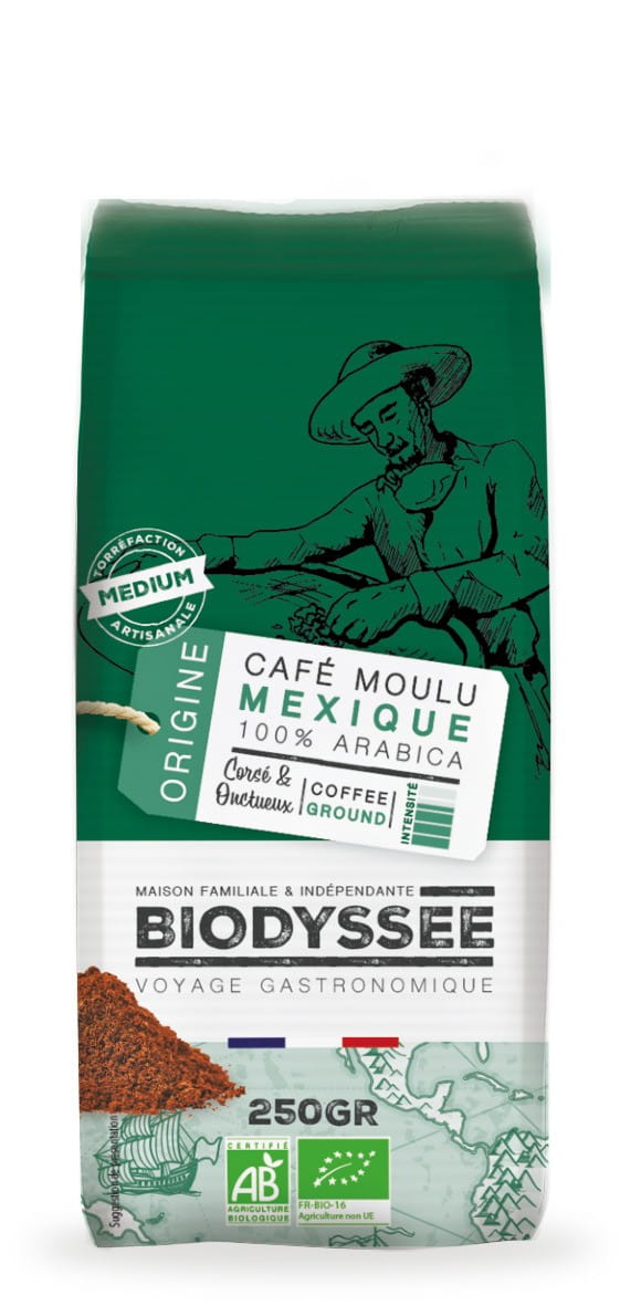 Kaffee 100% Arabica Mexiko gemahlen 250g ECO BIODYSSEE - Biolaboratorium