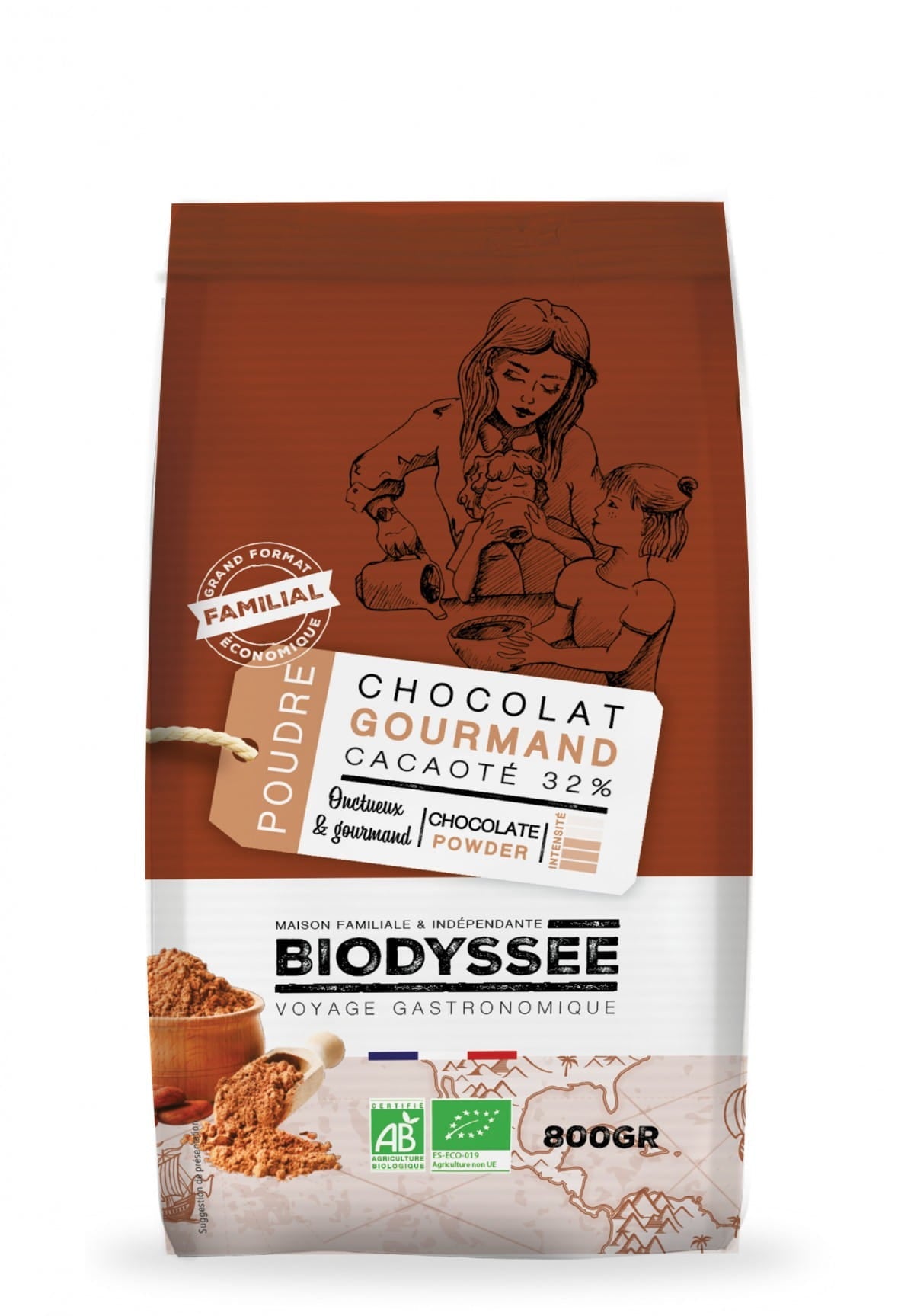 Instant-Schokolade 32 % Kakao 800 g ECO BIODYSSEE - Biolaboratorium