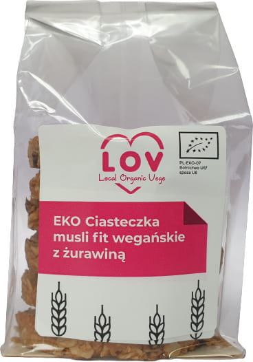 Vegane Müsli-Fit-Kekse mit Cranberry 240g EKO LOCAL BIO VEGE - Biolaboratorium