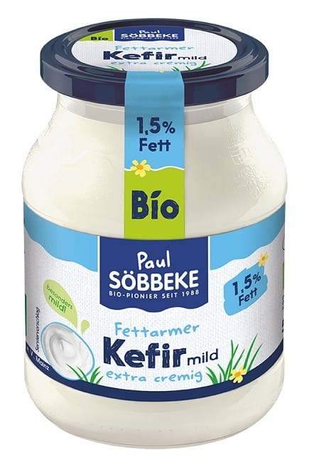 Sahnekefir (15% Fett) BIO 500 g (Glas) - SOBBEKE - Biolaboratorium