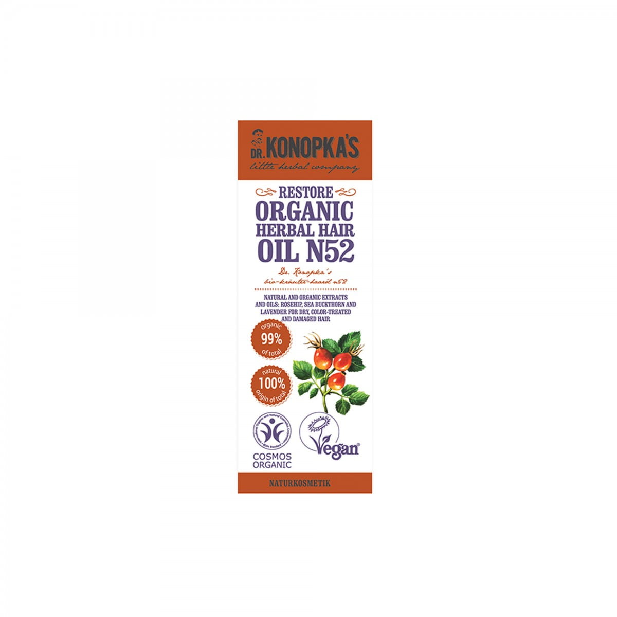 Pflanzliches Regenerierendes Haaröl Nr. 52 30 ml - Biolaboratorium