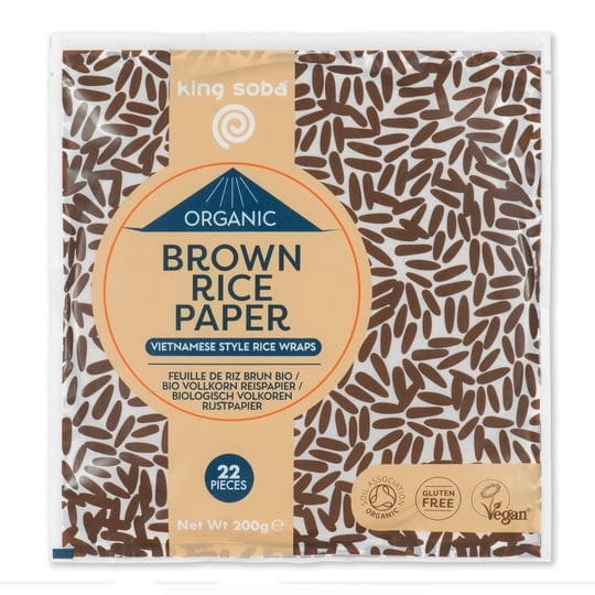 Glutenfreies Vollkornreispapier BIO 200 g (22 Stk.) - KING SOBA - Biolaboratorium