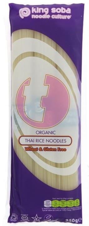 Pasta (Reisnudeln) Thai glutenfrei BIO 250 g - KING SOBA - Biolaboratorium