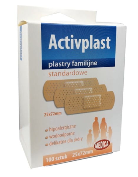 Familienstandardpflaster 100 Stück - ACTIVPLAST - Biolaboratorium