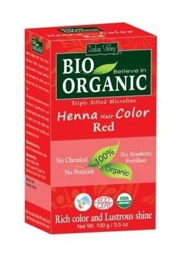 Bio rotes Henna 100g INDUS VALLEY - Biolaboratorium