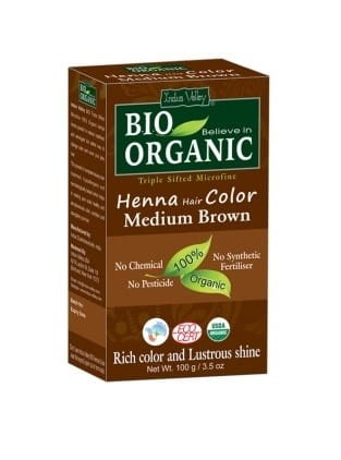 Henna für Haare ECO mittelbraun 100g INDUS VALLEY - Biolaboratorium