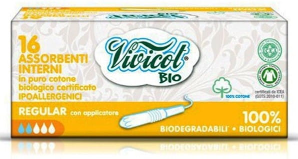 Ampony mit einem normalen Applikator von 16 Stück VIVICOT BIO - Biolaboratorium