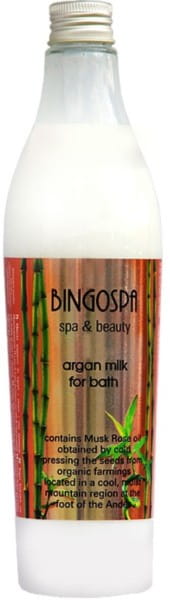 Argan-Bademilch mit Rose BINGOSPA - Biolaboratorium