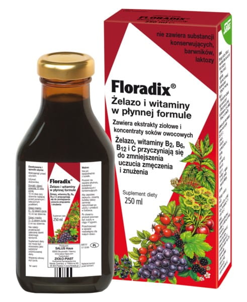Herbes - fer et vitamine nabe 250 ml FLORADIX liquide