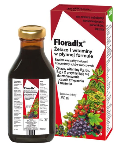 Herbes - fer et vitamine nabe 250 ml FLORADIX liquide