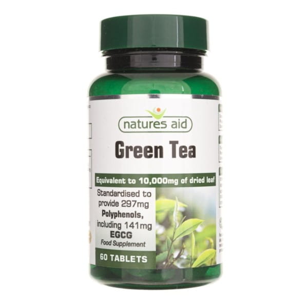 Green tea 60 tabs. NATURES AID antioxidant