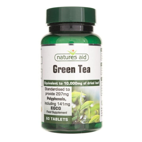 Green tea 60 tabs. NATURES AID antioxidant