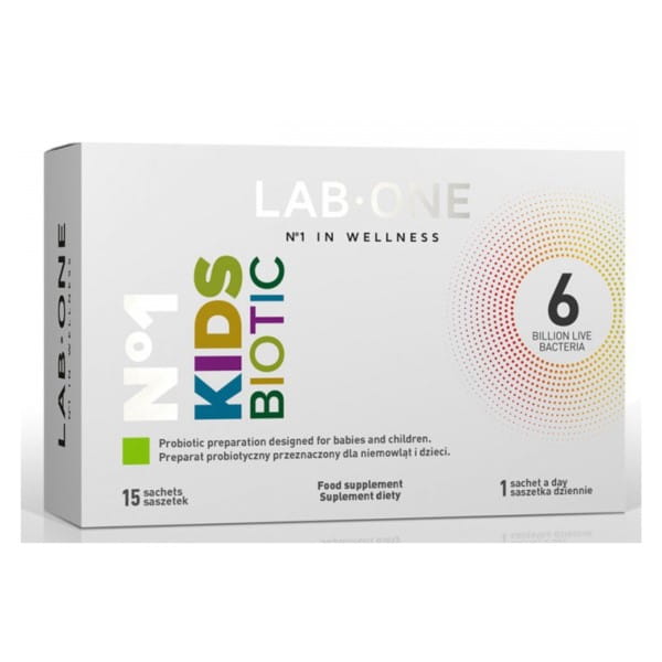Kidsbiotic 15 Beutel für Kinder LAB ONE - Biolaboratorium