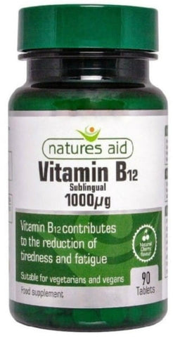 Vitamin B12 1000 90 tablets. NATURAL AID