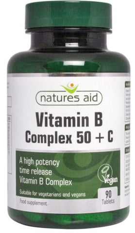 Vitamin B COMPLEX + Vitamin C 90 tab. NATURAL AID