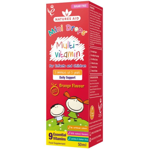 Mini flüssige Multivitamine 50 ml NATURES AID