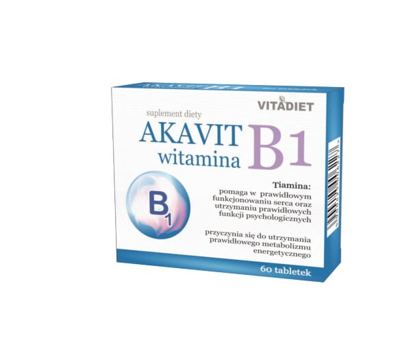 Akavit Vitamine B1 60 comprimé VITADIET système nerveux.