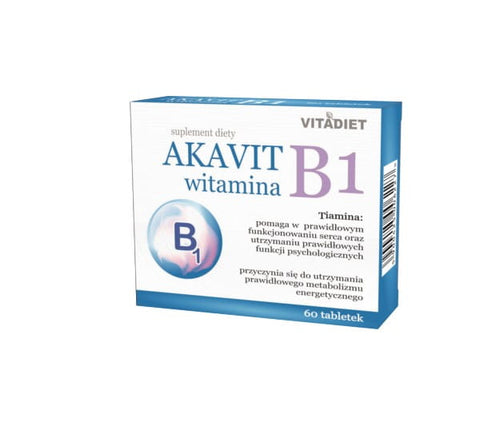 Akavit Vitamine B1 60 comprimé VITADIET système nerveux.