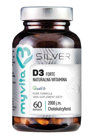 Vitamin D 3 FORTE 2000 and 60 capsules MYVITA SILVER