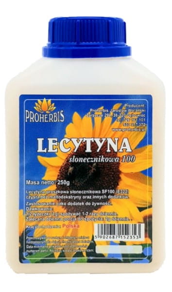Sunflower Lecithin SF 250g PROHERBIS