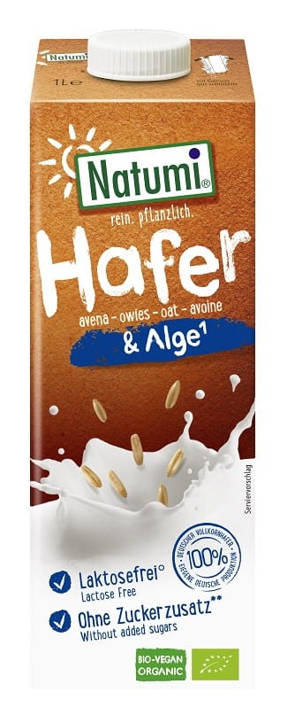 Oat drink with seaweed with no added sugar BIO 1000 ml - NATUMI
