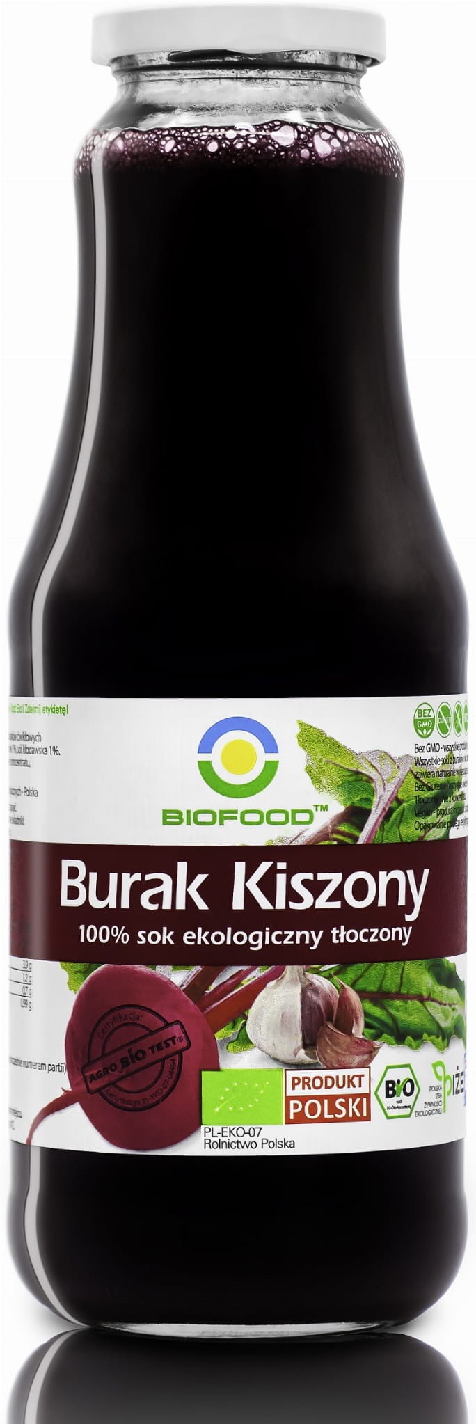 NFC eingelegter Rote-Bete-Saft glutenfrei BIO 1000 ml - BIO FOOD - Biolaboratorium