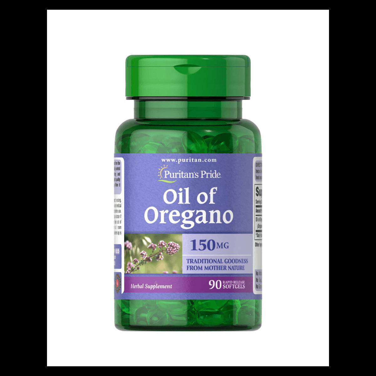 Oreganoöl 150 mg Extrakt 90 Kapseln PURITAN'S PRIDE