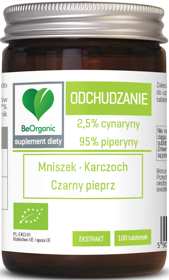 Schlankheitspillen BIO 100 Stück (401 mg) - BE ORGANIC - Biolaboratorium