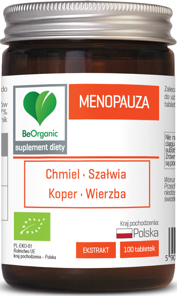 Tabletten für die Wechseljahre BIO 100 Stück (450 mg) - BE ORGANIC - Biolaboratorium