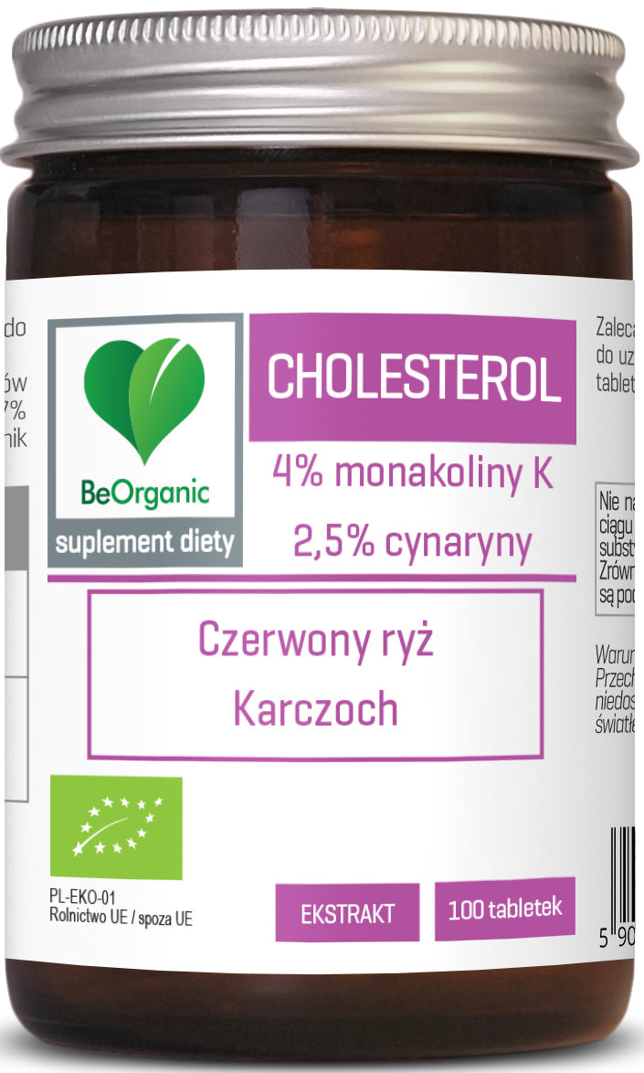 Cholesterin Tabletten BIO 100 Stück (400 mg) - BE ORGANIC - Biolaboratorium