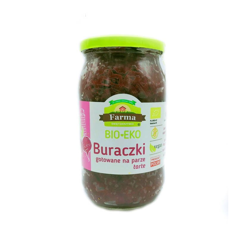 Gedämpfte geriebene Rüben, gedämpft glutenfrei BIO 720 g - FARMA ŚWIĘTOKRZYSKA - Biolaboratorium