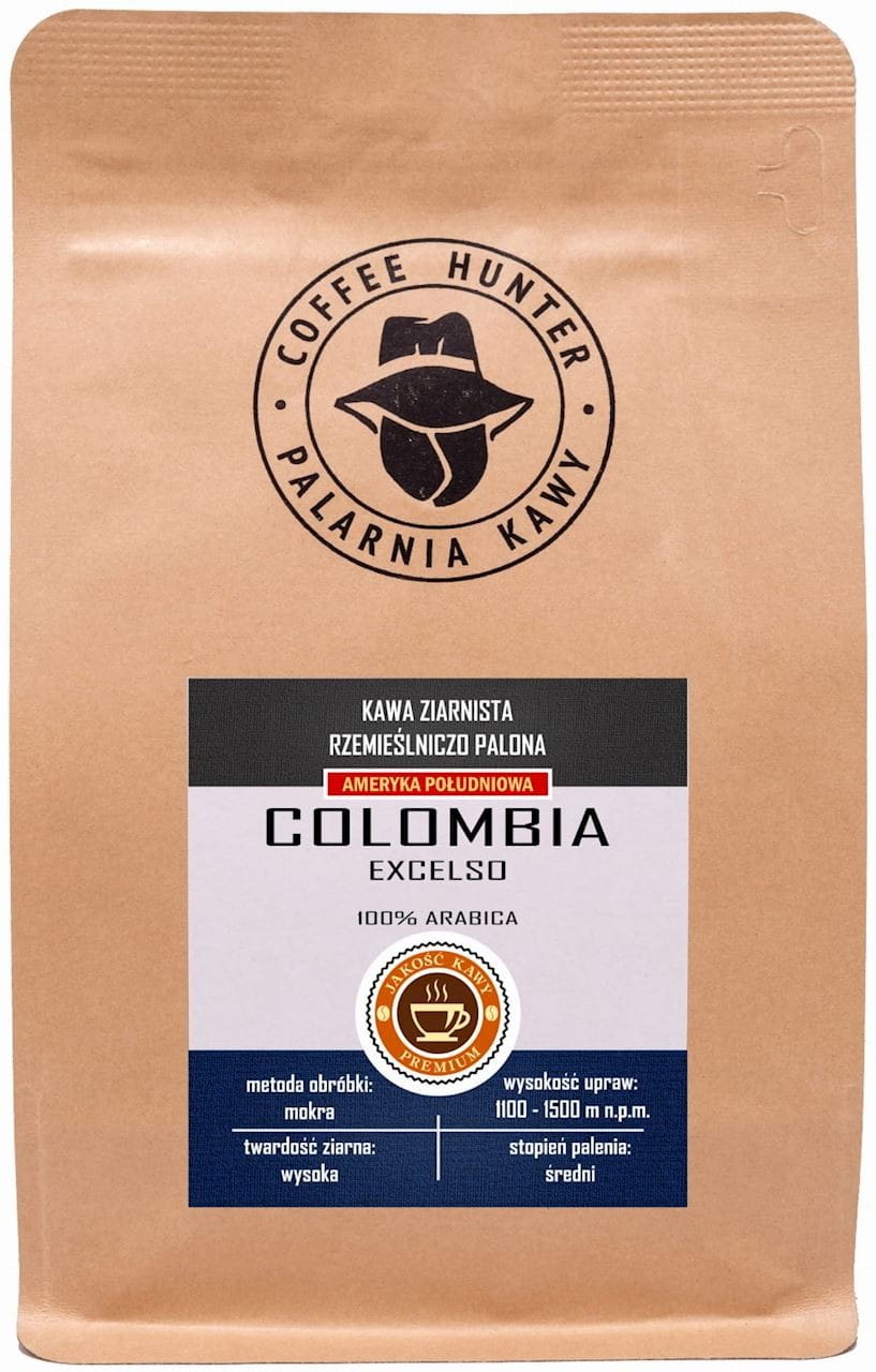Arabica-Kaffeebohnen 100% Kolumbien fair gehandelt BIO 250 g - COFFEE HUNTER - Biolaboratorium