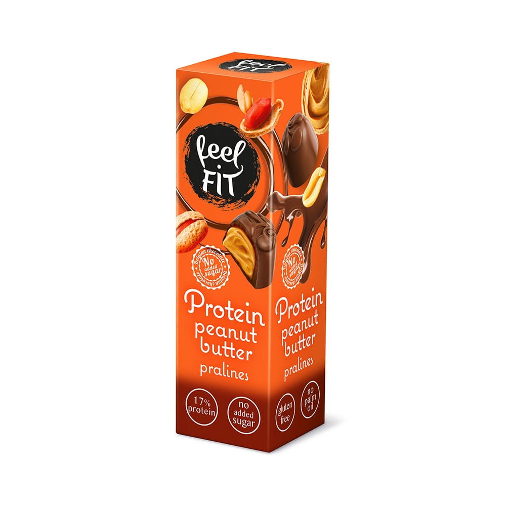 Proteinpralinen mit Erdnussbutter 33 g - FEELFIT - Biolaboratorium