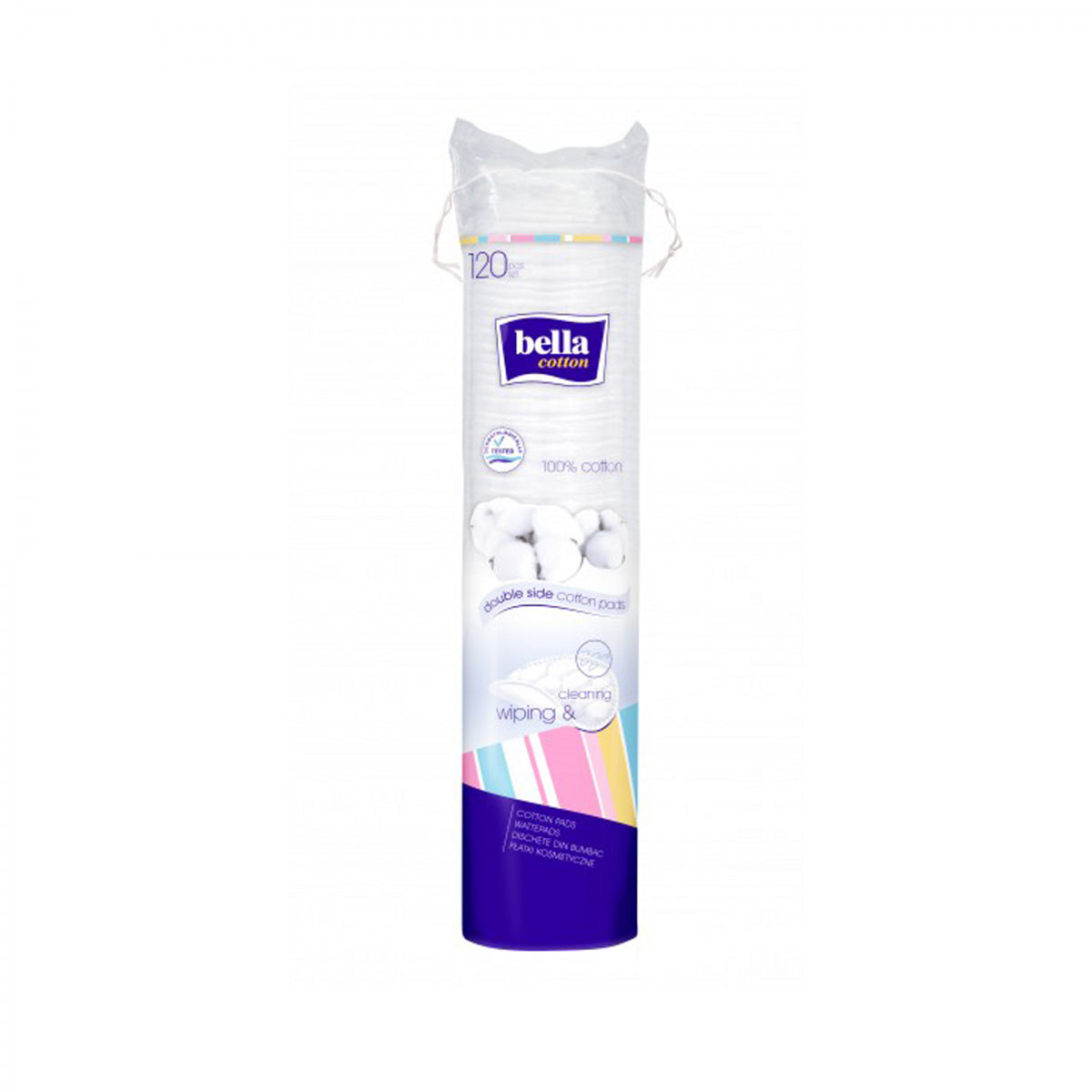 100% Wattepads 120 Stück - BELLA COTTON - Biolaboratorium