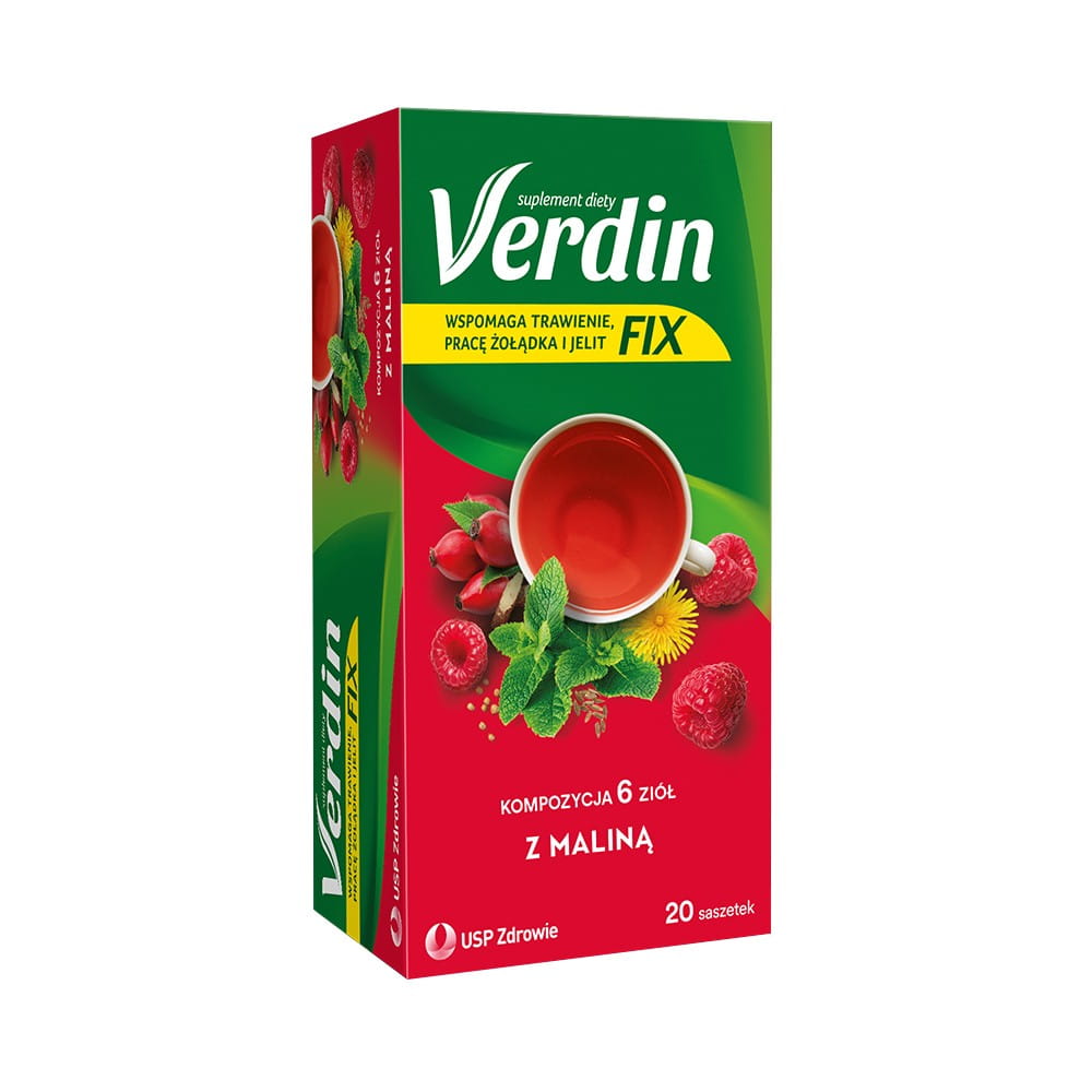 Kräuter mit Himbeere 20 Beutel - VERDIN FIX - Biolaboratorium