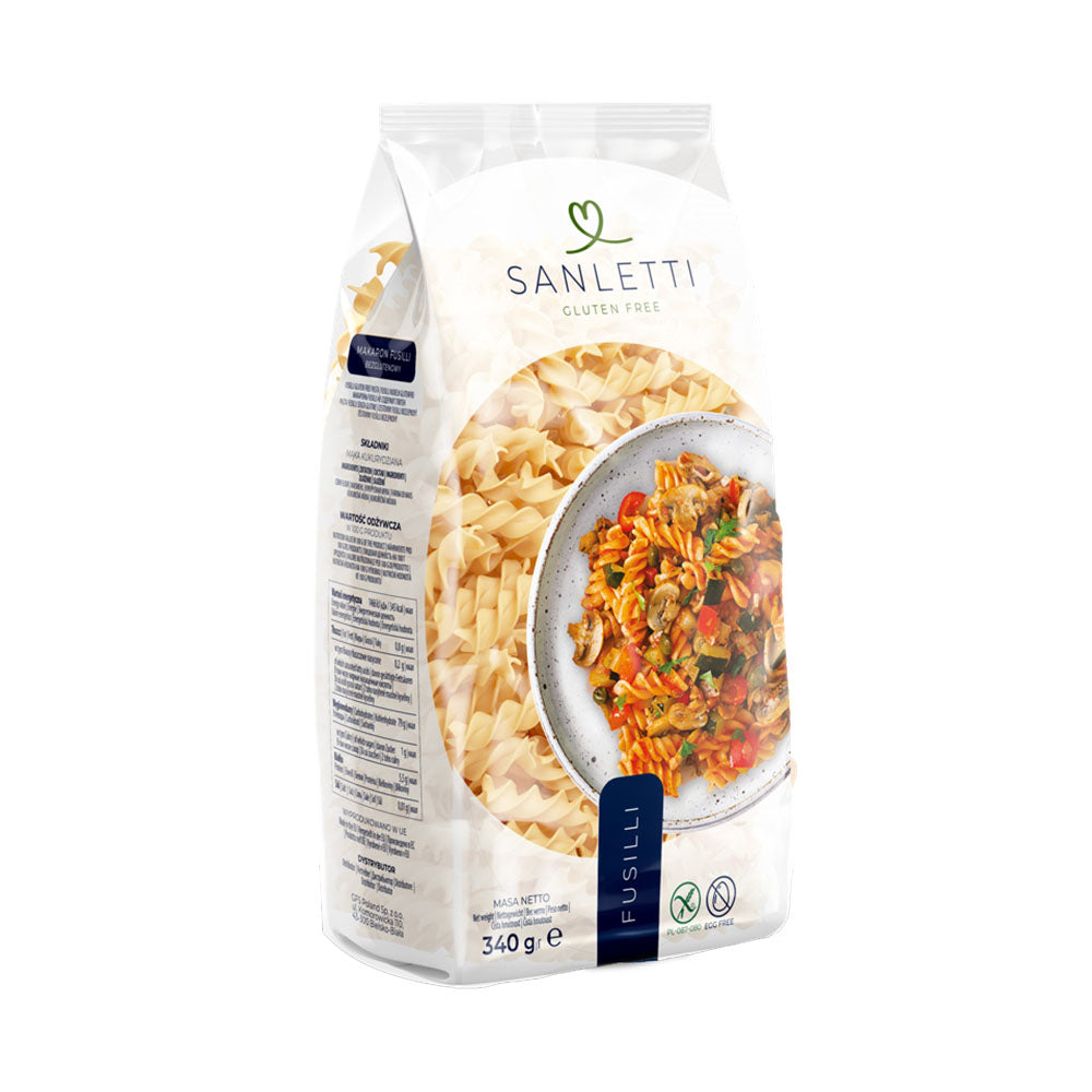 Glutenfreie Fusilli-Nudeln 340 g - SANLETTI - Biolaboratorium