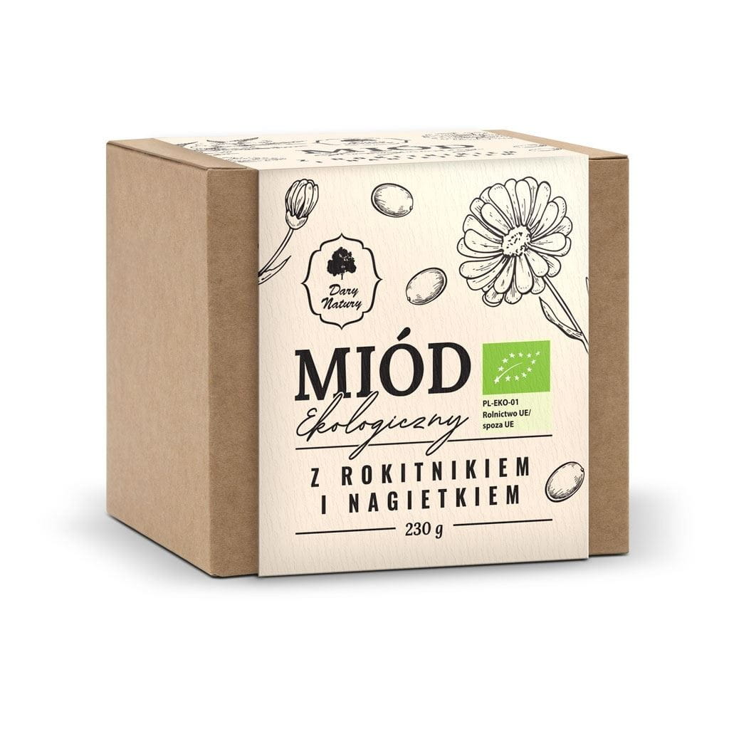 Blütennektarhonig mit Gelbtönen und Ringelblume 230 g - Geschenke der Natur - Biolaboratorium