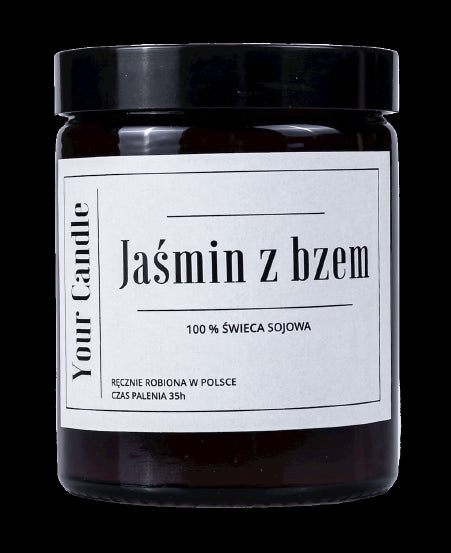 Soja-Jasmin-Kerze mit Flieder 180 ml - IHRE KERZE - Biolaboratorium