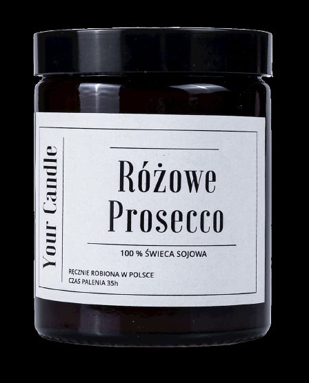 Rosa Prosecco-Sojakerze 180 ml - IHRE KERZE - Biolaboratorium