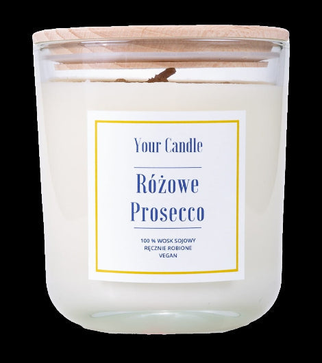 Rosa Prosecco-Sojakerze 210 ml - IHRE KERZE - Biolaboratorium