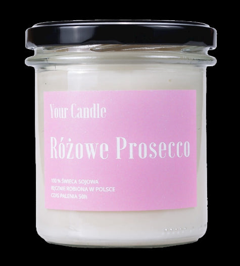 Rosa Prosecco-Sojakerze 300 ml - IHRE KERZE - Biolaboratorium