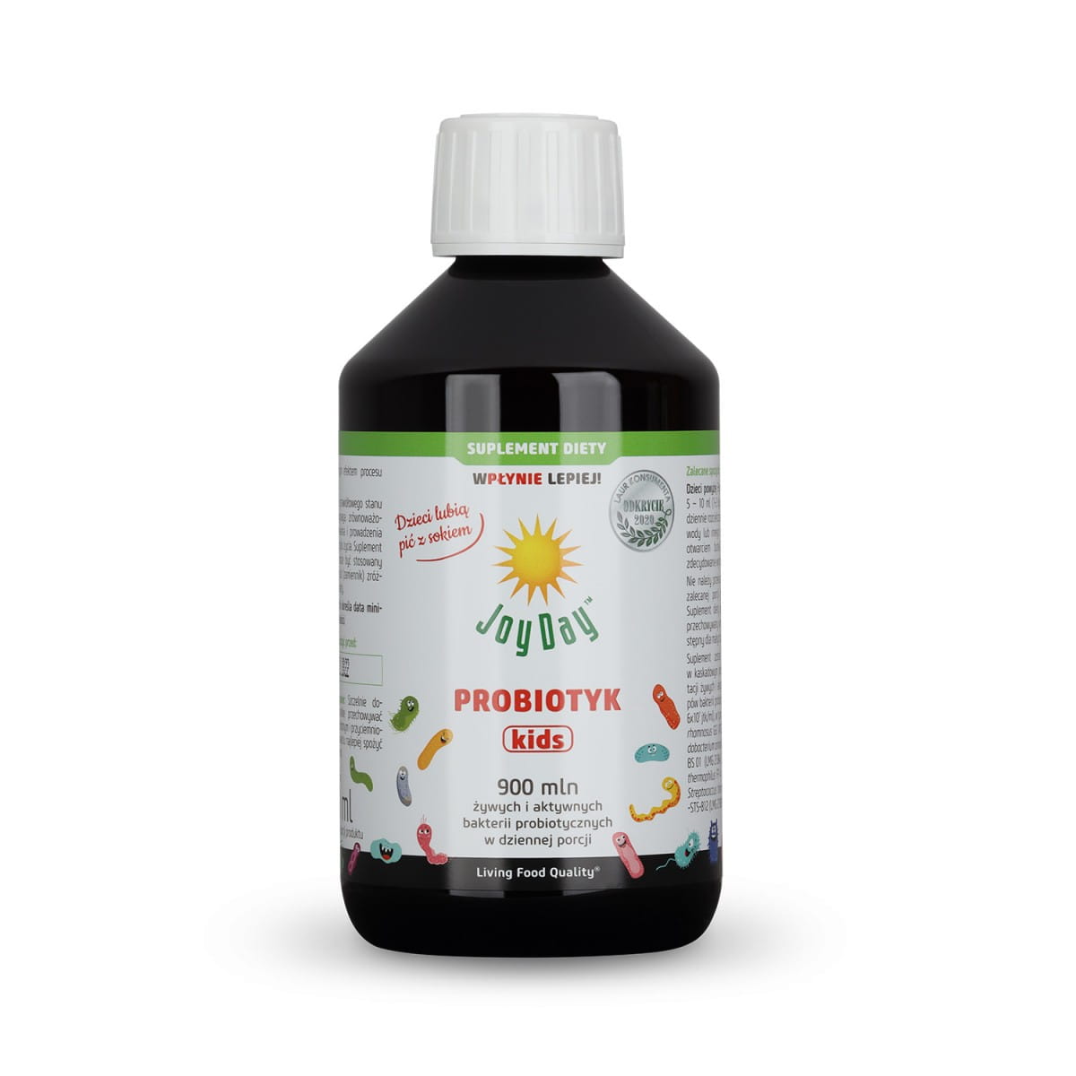 NAHRUNGSERGÄNZUNGSMITTEL PROBIOTIKA FÜR KINDER AB 3 JAHREN GLUTENFREI BIO 300 ml - JOY DAY - Biolaboratorium