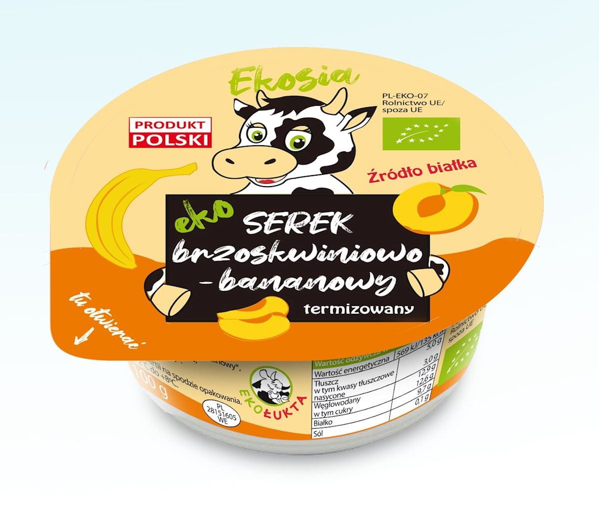 BIO PFIRSICH-BANANENKÄSE 120 g - ECO LUKTA - Biolaboratorium
