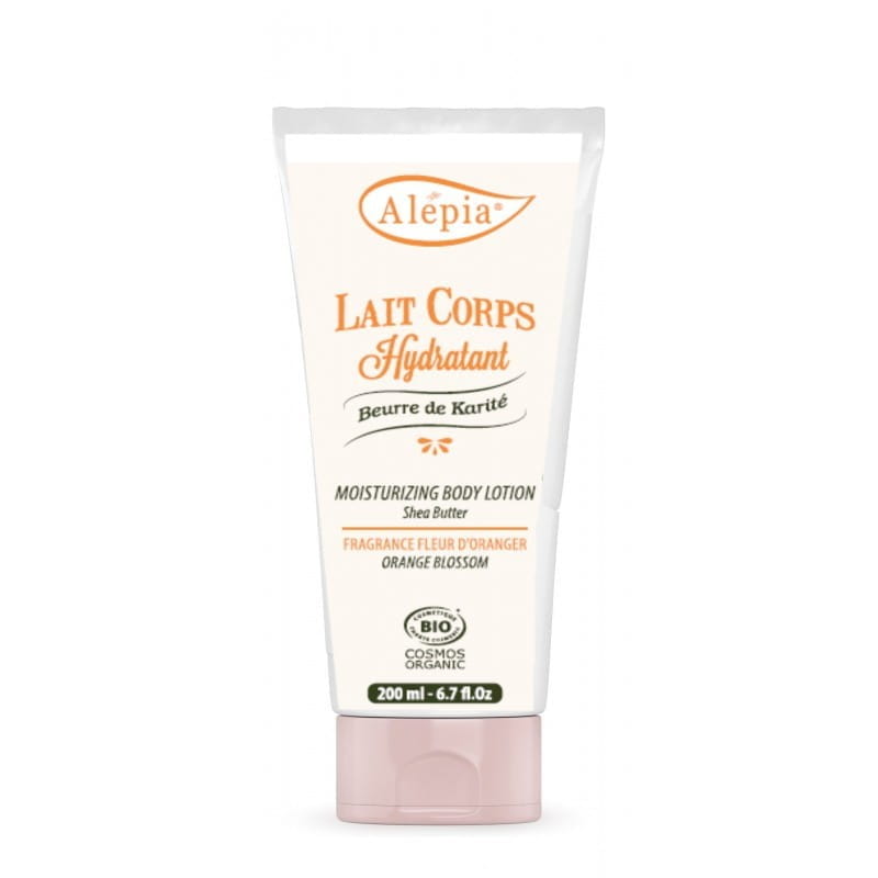 KÖRPERMILCH MIT SHEABUTTER ÖKO-ORANGENBLÜTENDUFT 200 ml - ALEPIA - Biolaboratorium