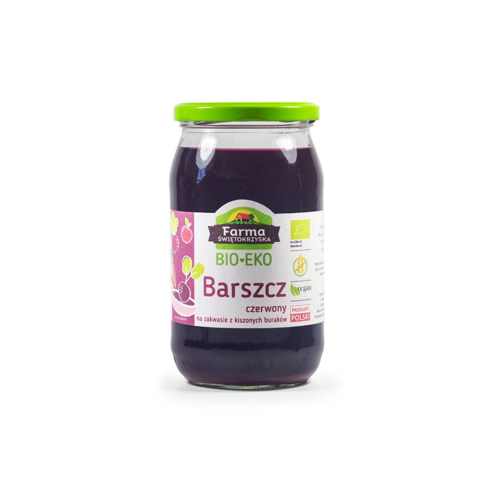 ROTER BORSCHE AUS HÜHNERRÜBEN GLUTENFREI BIO 720 ml (GLAS) - FARM ŚWIĘTOKRZYSKA - Biolaboratorium